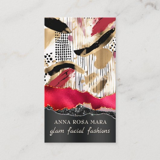 *~* QR AP5 Glam Punk Luxe 8 Fashion Bold Beauty  名刺 (正面)