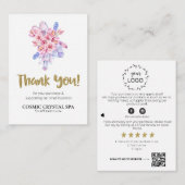 *~* QR AP8ロゴコズミッククリスタルレビューありがとうございました エンクロージャーカード (正面/裏面)