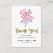 *~* QR AP8ロゴコズミッククリスタルレビューありがとうございました エンクロージャーカード (正面)