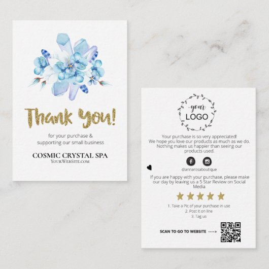 *～* QR AP8ロゴフローラの確認  エンクロージャーカード (正面/裏面)