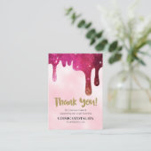 *~* QR -AP8 COSMIC DRIPありがとうロゴレビュー エンクロージャーカード (スタンド正面)