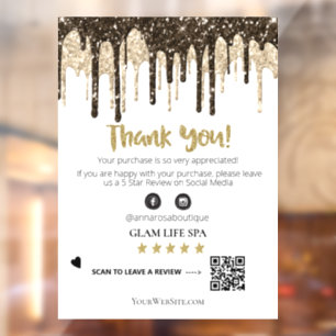 *～* QR AP8 GLAMドリップを確認します。感謝 ウィンドウサイン