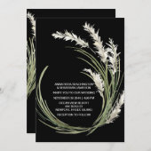 ＊＊＊ QR AR21 ご予約 パンパスグラス Botanical ウェディング 招待状 (正面/裏面)