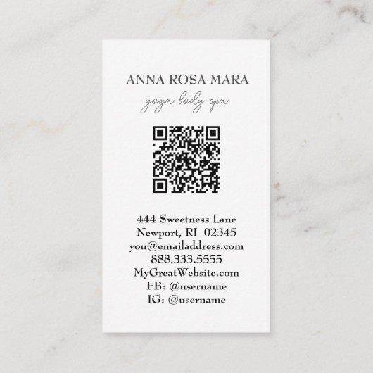 *~* QR AR7航海のビーチ砂波海アート海 名刺 (裏面)