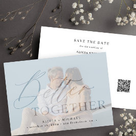 QR CODEの組み合わせが良いスクリプト写真結婚の セーブザデート