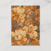 "QR code ذهب زخرفة فنية أر نو Art Nouveau الزفاف" エンクロージャーカード (裏面)