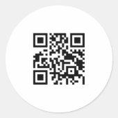qr code ラウンドシール (正面)