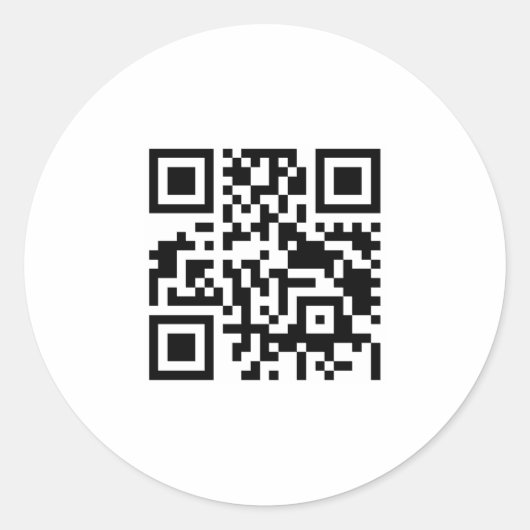 qr code ラウンドシール (正面)