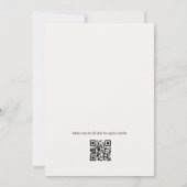 QR Code A Bride in a Tini Bit Bridal Shower 招待状 (裏面)