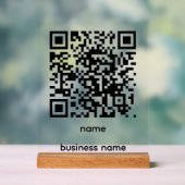 QR Code Acrylic Sign アクリルサイン (ニュートラル)