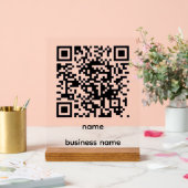 QR Code Acrylic Sign アクリルサイン (ウェディング)