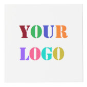 QR Code and Business Logo Promotional Cube Example フォトキューブ (右)