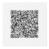 QR Code and Business Logo Promotional Cube Example フォトキューブ (正面)