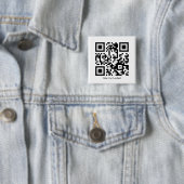 QR Code Anstecknadel quadratisch 缶バッジ (インサイチュ)