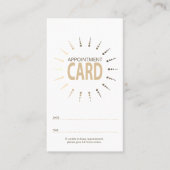 qr code appointment sunBurst 予約カード (正面)