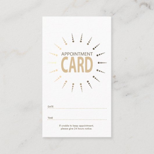 qr code appointment sunBurst 予約カード (正面)