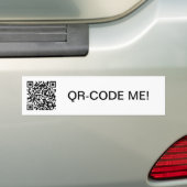 QR-Code Autoaufkleber バンパーステッカー (車上)