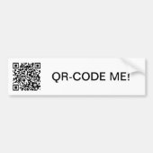 QR-Code Autoaufkleber バンパーステッカー (正面)