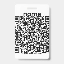 QR Code Badge