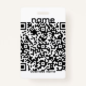 QR Code Badge バッジ (正面)