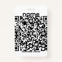 QR Code Badge