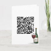 QR code birthday wine Card カード (正面)
