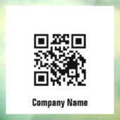 QR Code Black and White Business Template  ウィンドウサイン (シート3)