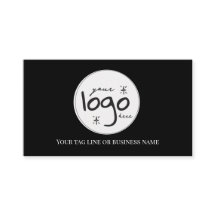 QR Code Black Logo Modern Simple