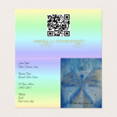 QR-Code-Blue Angel on a rainbow background 名刺 (外部フラット)