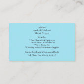 QR Code Blue Swimming Pool Water Pool Contractor   名刺 (裏面)