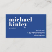 QR code bold modern minimalist professional blue 名刺 (正面)