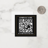 QR Code Business Branding Easy Note Card ノートカード (正面/裏面インサイチュ)