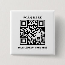 QR Code Business Branding Promotional Button