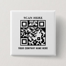 QR Code Business Branding Promotional Button 缶バッジ