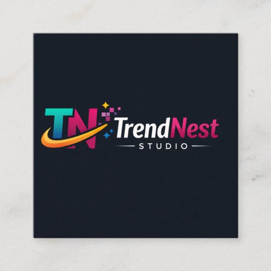 QR code Business Card  スクエア名刺 (正面)