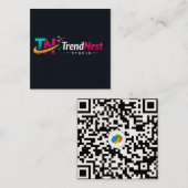 QR code Business Card  スクエア名刺 (正面/裏面)
