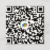 QR code Business Card  スクエア名刺 (裏面)