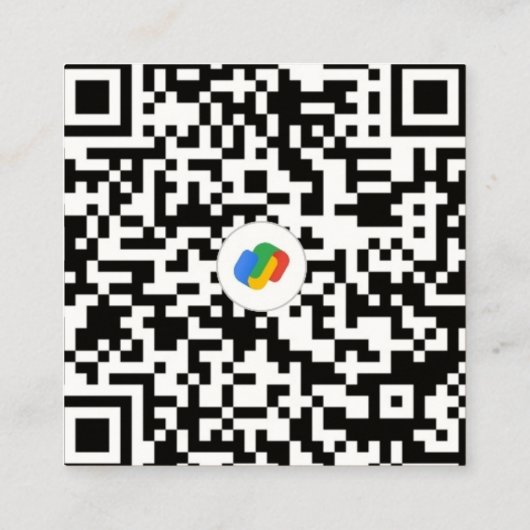 QR code Business Card  スクエア名刺 (裏面)