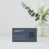QR Code Business Card | Modern Feminine Pink 名刺 (スタンド正面)