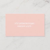 QR Code Business Card | Modern Feminine Pink 名刺 (裏面)