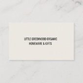 QR Code Business Card |  Modern Minimalist Neutral 名刺 (裏面)