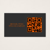 QR Code Business Card  Modern Professional  (正面)