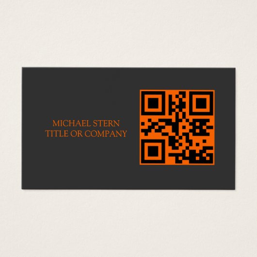QR Code Business Card  Modern Professional  (正面)