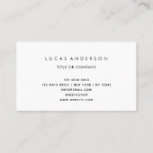 QR Code Business Logo | Black Modern Professional  名刺 (裏面)