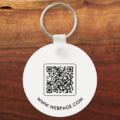 QR Code Business Logo Branded キーホルダー (裏面)