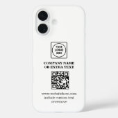 QR Code Business Logo Minimalist iphone case Case-Mate iPhoneケース (裏面)