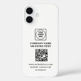 QR Code Business Logo Minimalist iphone case 16ケース
