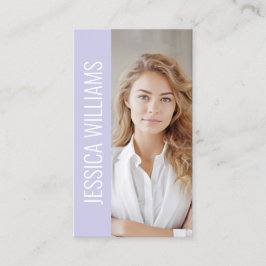 QR Code Business Logo Modern Professional Lavender 名刺