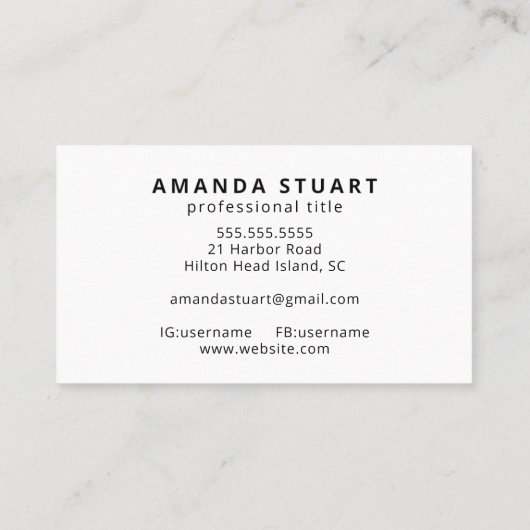 QR Code Business Logo Modern Professional Template 名刺 (裏面)