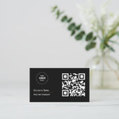 QR Code Business Logo Professional  名刺 (スタンド正面)